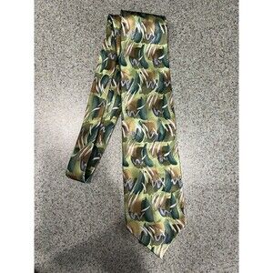 Jerry Garcia Tie Silk Green Blue Brown